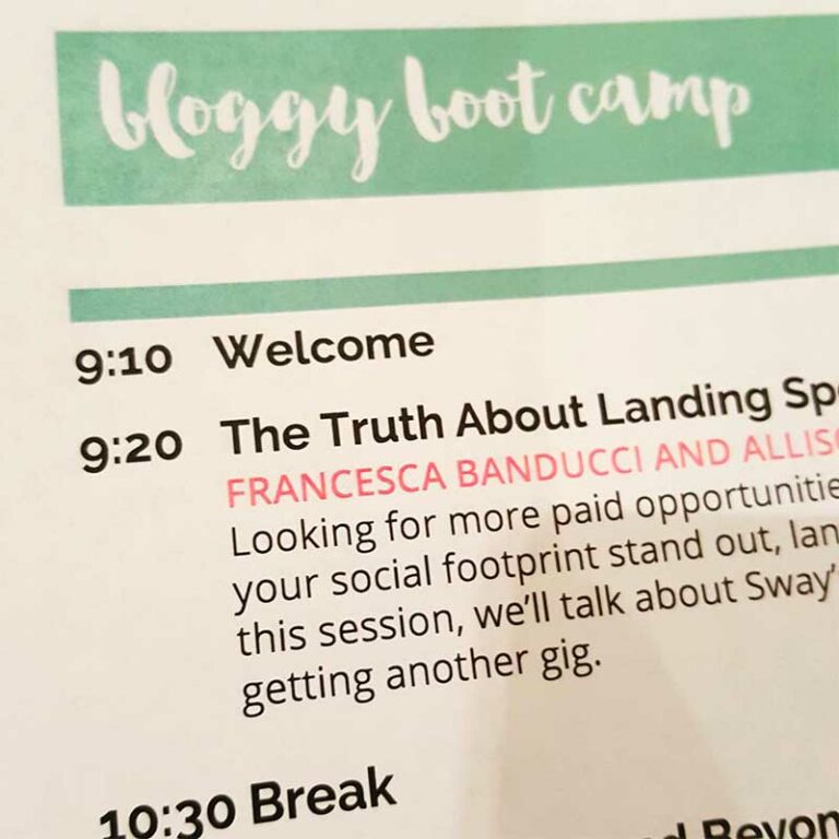 Bloggy Boot Camp