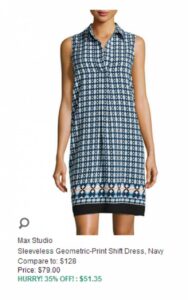 Here’s why we aren’t sure Le Tote is a worthwhile investment (UPDATED) Max Studio Sleeveless Geometric-print Shirt Dress