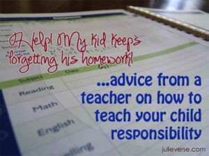 how to help your child to remember his homework