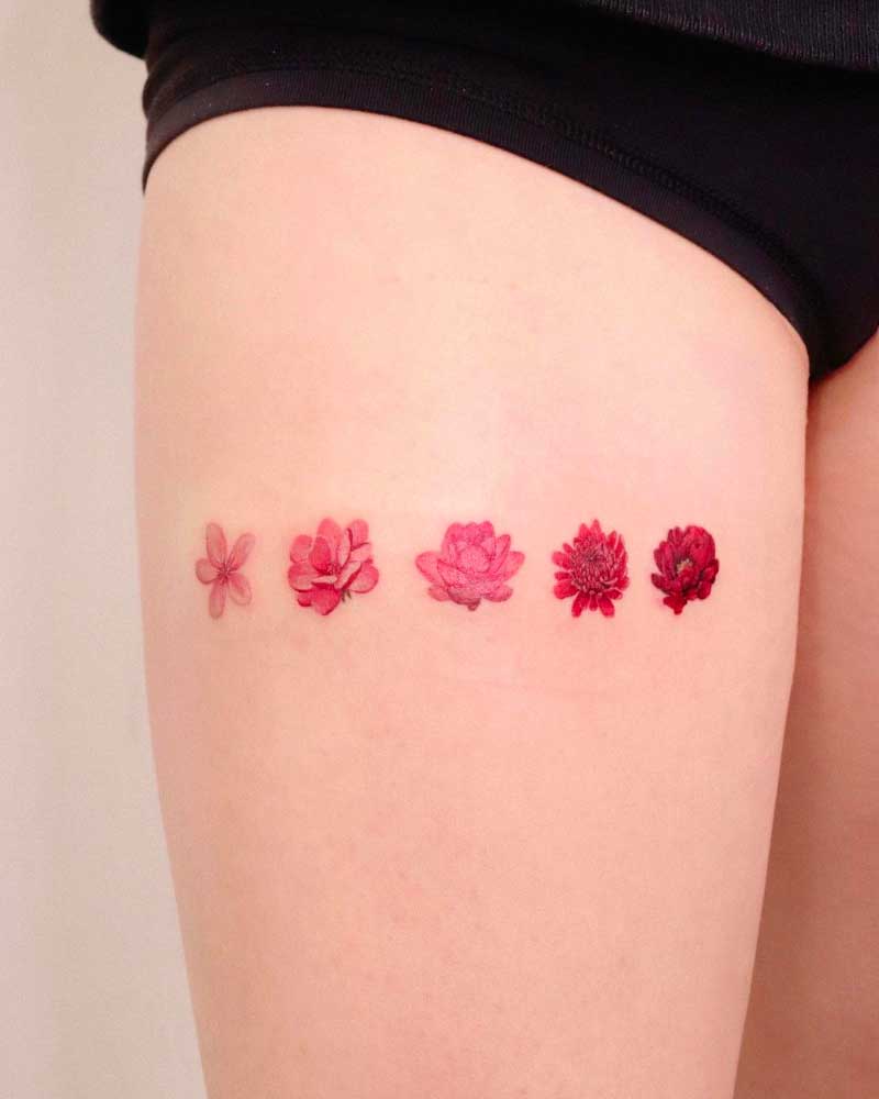 Thigh Tattoo Placement and Size